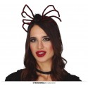 DIADEMA  ARAÑA  ROJA Y NEGRA